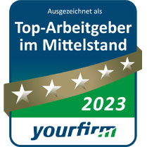 Siegel Yourfirm Top Arbeitgeber 2022