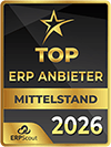 Auszeichnung Top ERP-Anbieter für den Mittelstand